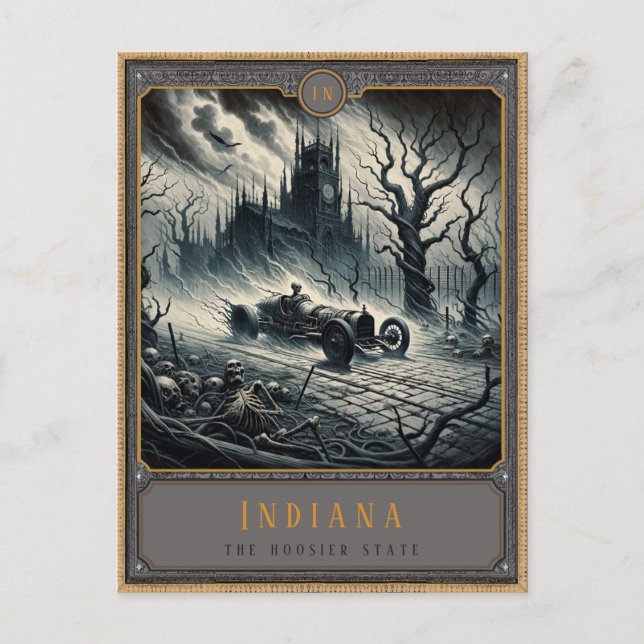 Indiana | Gothic Art Postcard (Front)