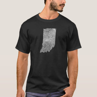 Indiana Home State Fingerprint Pride T-Shirt