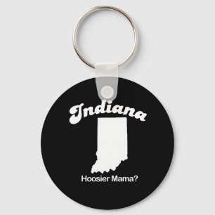 Indiana - Hoosier Mama T-shirt Keychain