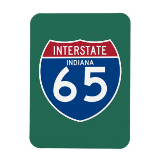 Indiana IN I-65 Interstate Highway Shield - Magnet