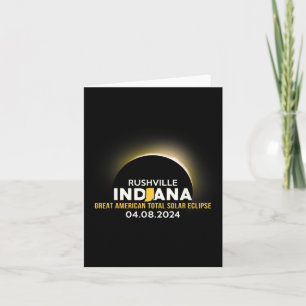 Indiana In Total Solar Eclipse 2024 Card