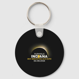 Indiana In Total Solar Eclipse 2024  Keychain