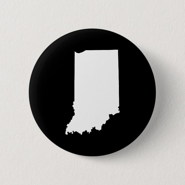 Indiana in White and Black 2 Inch Round Button (Front)