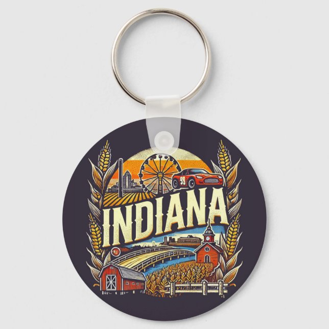 Indiana Keychain (Front)