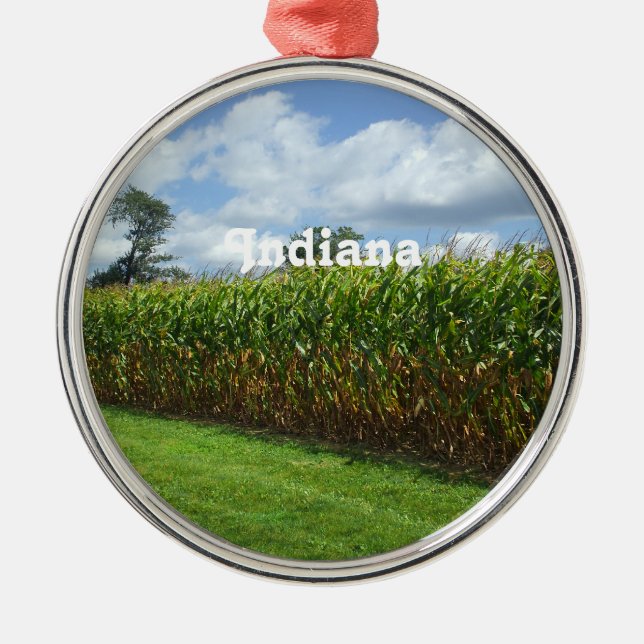 Indiana Metal Ornament (Front)