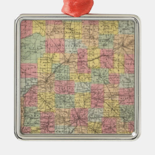 Indiana Metal Ornament