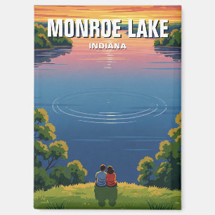 Indiana Monroe Lake Travel Magnet