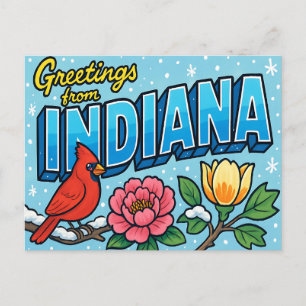 INDIANA Postcard