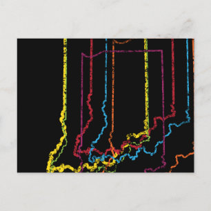 indiana pride blur postcard