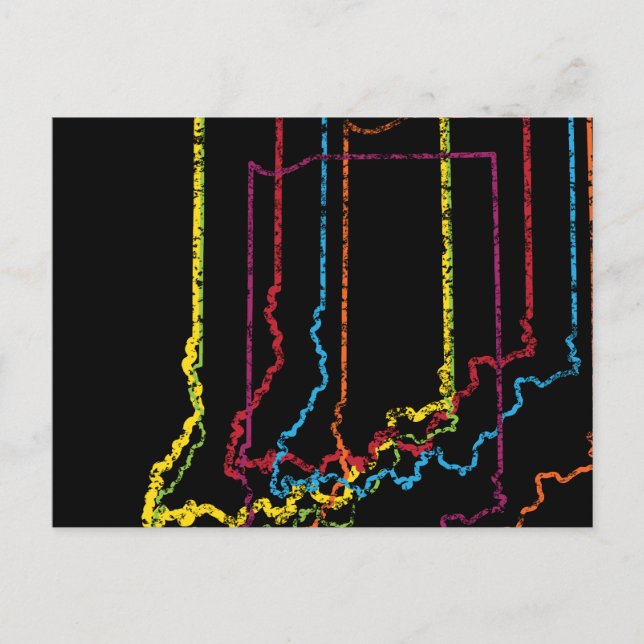 indiana pride blur postcard (Front)