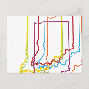 indiana pride blur postcard