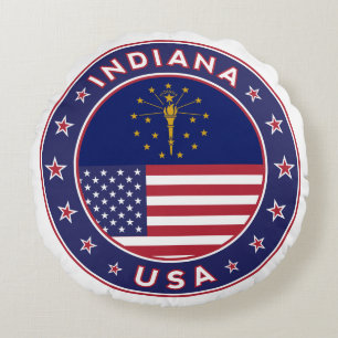 Indiana Round Pillow