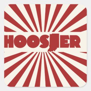 Indiana Square Sticker