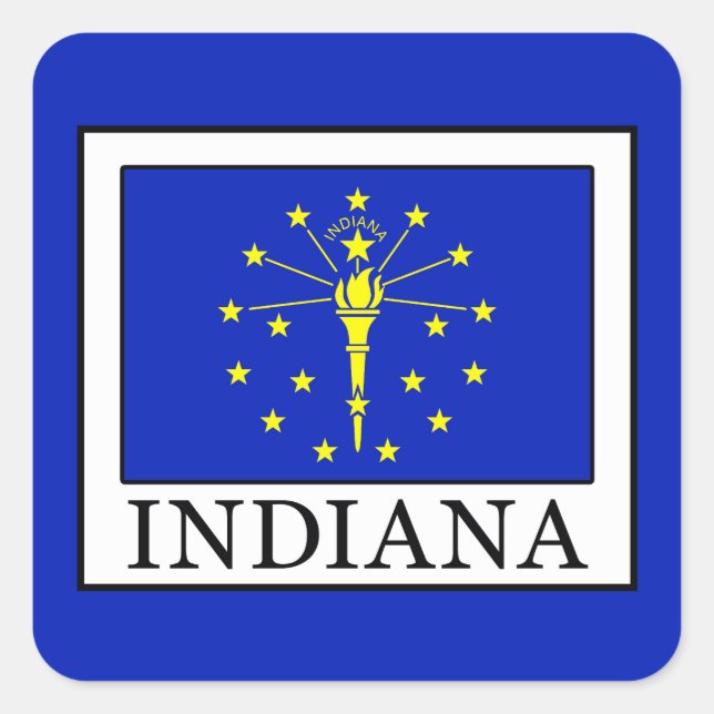 Indiana Square Sticker (Front)