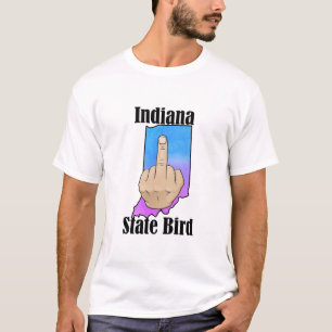 Indiana state bird t-shirt middle finger color