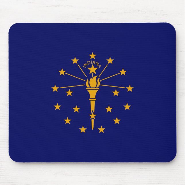 Indiana State Flag Design Mouse Pad (Front)