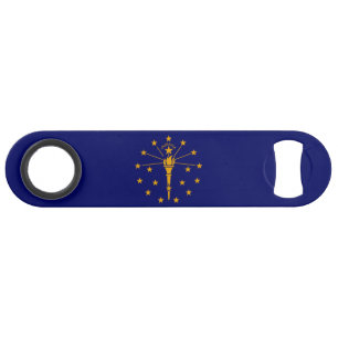 Indiana State Flag Design Speed Bottle Opener