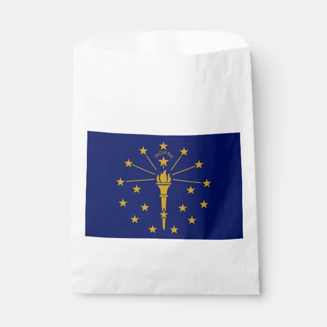 Indiana State Flag Favour Bag (Front)