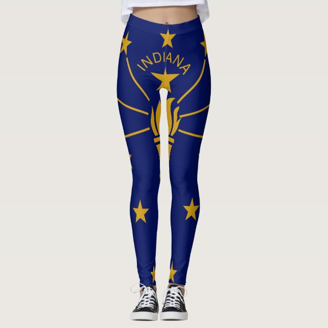 Indiana State Flag Leggings (Front)