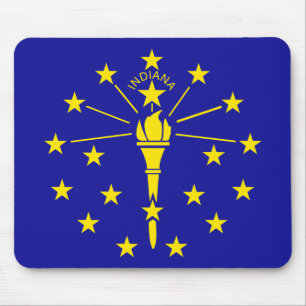 Indiana State Flag Mouse Pad