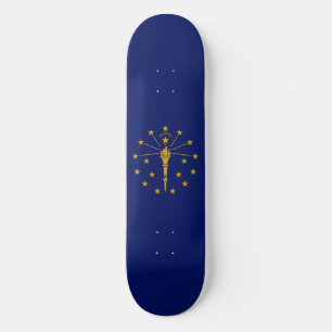 Indiana State Flag Skateboard
