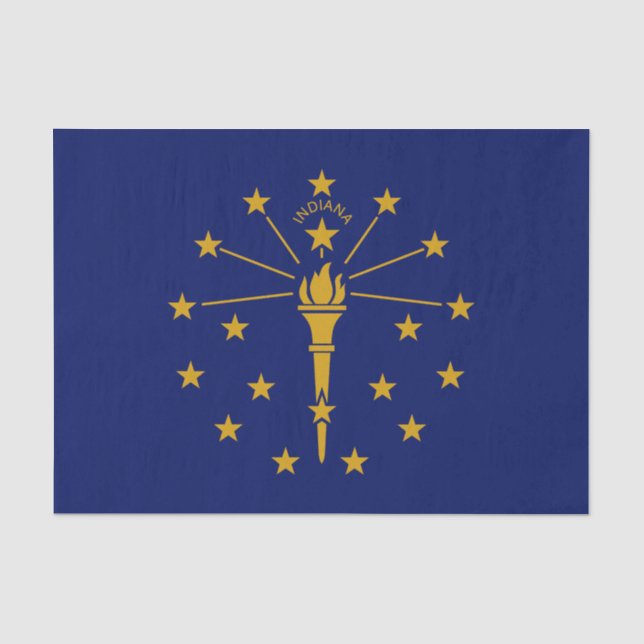 Indiana State Flag Tissue Paper (Front)