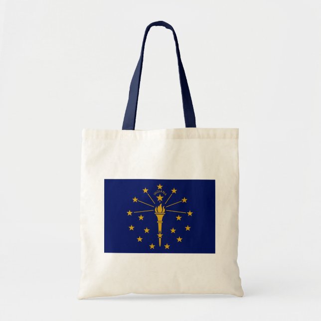 Indiana State Flag Tote Bag (Front)