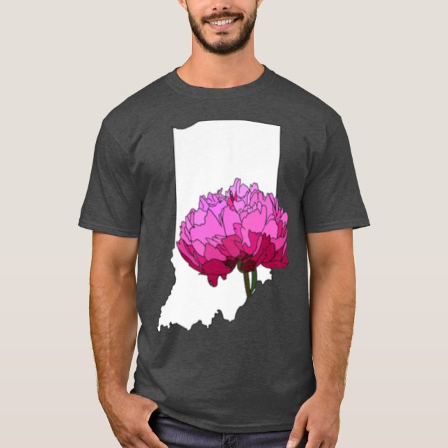 Indiana State Flower Oversized T-Shirt (Front)