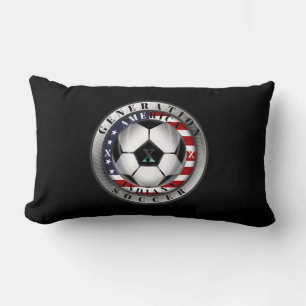 Indiana State Generation X American Soccer Lumbar Pillow