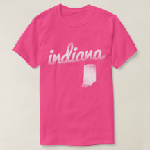 Indiana state in white