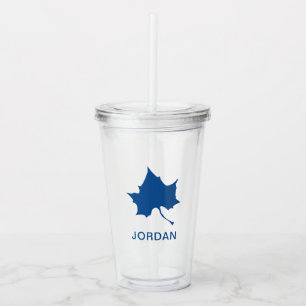 Indiana State Leaf Acrylic Tumbler