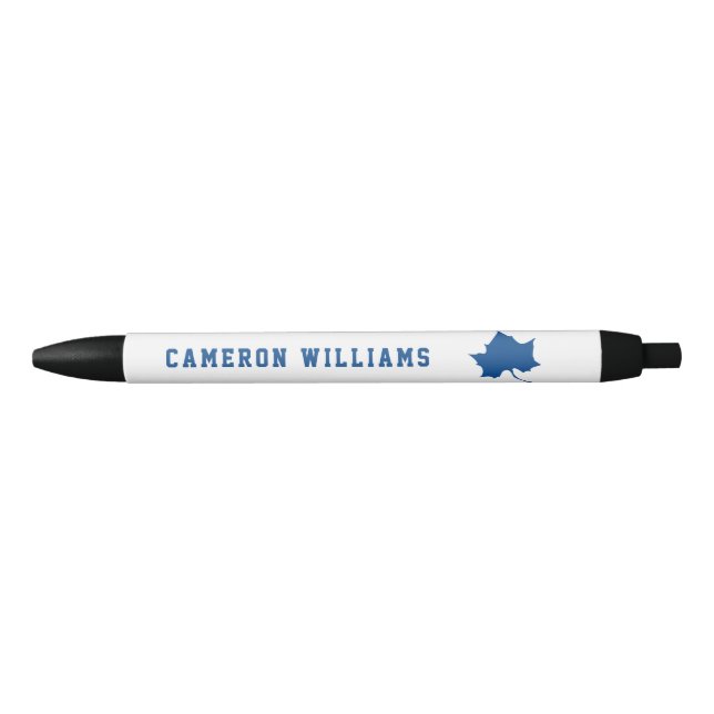 Indiana State Leaf Black Ink Pen (Front)
