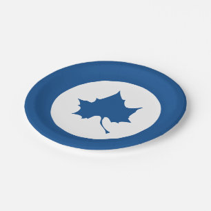Indiana State Leaf Paper Plate