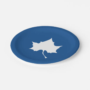 Indiana State Leaf Paper Plate