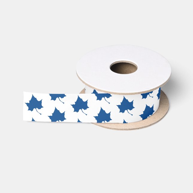 Indiana State Leaf Satin Ribbon (Spool)