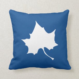 Indiana State Leaf Throw Pillow