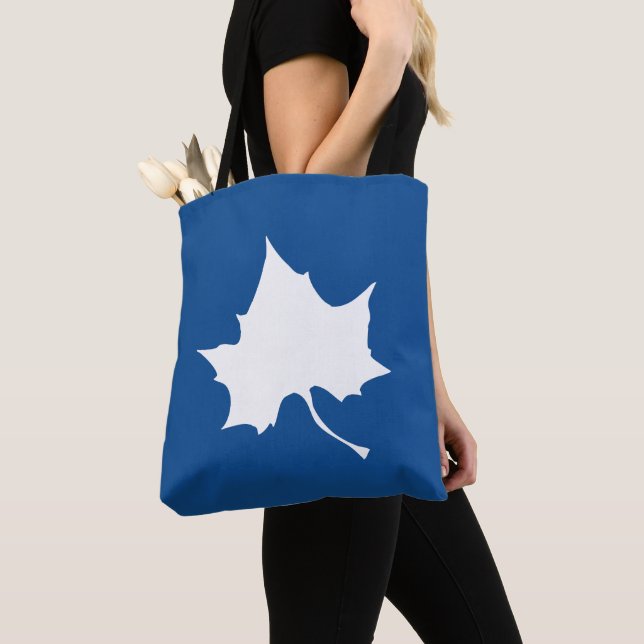 Indiana State Leaf Tote Bag (Close Up)