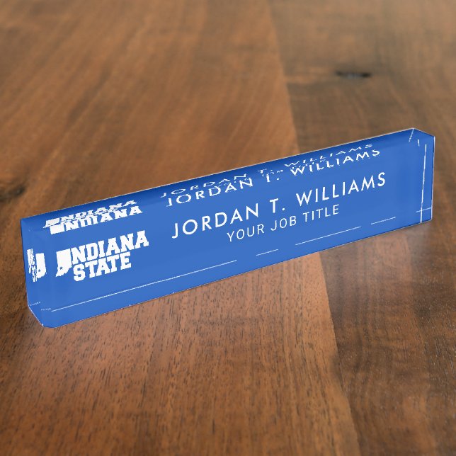 Indiana State Logo Nameplate (Side)