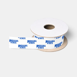 Indiana State Logo Satin Ribbon