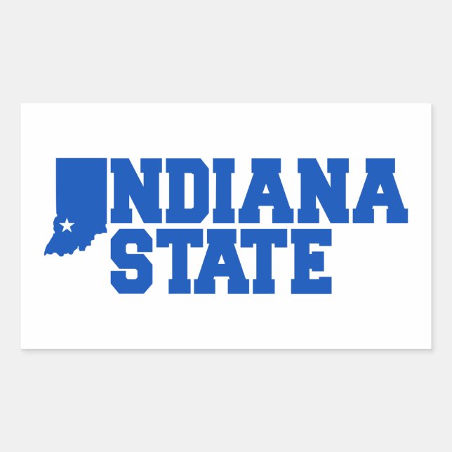 Indiana State Logo Sticker (Front)