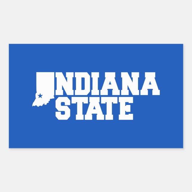 Indiana State Logo Sticker (Front)