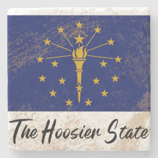 Indiana State Nickname - Stone Coaster