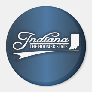 Indiana State of Mine Magnet