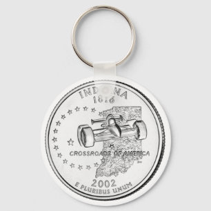 Indiana State Quarter Keychain