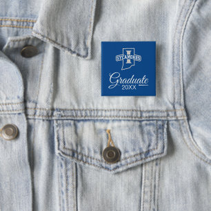 Indiana State University Graduation 2 Inch Square Button