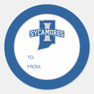 Indiana State University Graduation Classic Round Sticker