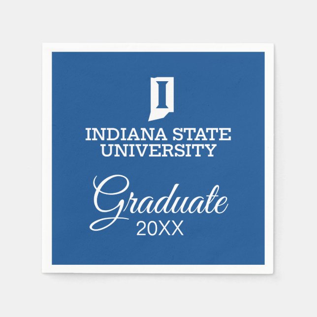 Indiana State University Graduation Napkin (Front)