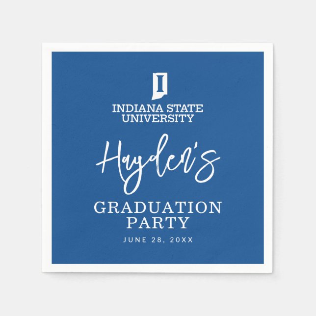 Indiana State University Graduation Napkin (Front)