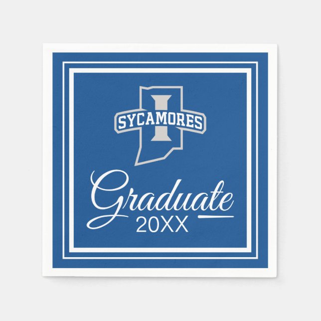 Indiana State University Graduation Napkin (Front)
