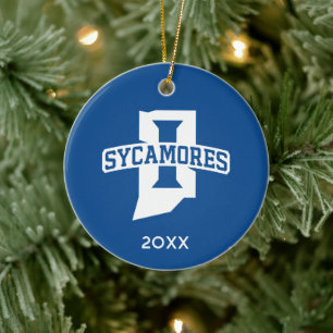 Indiana State University Holiday Ceramic Ornament